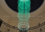 Atrium fiber optic chandelier 2-4