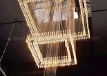 Atrium fiber optic chandelier 3-1