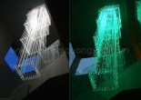 Atrium fiber optic chandelier 3-7