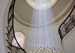 Custom atrium fiber optic chandelier 1