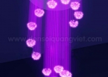 Custom atrium fiber optic chandelier 11