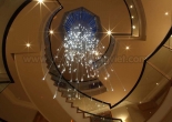 Custom atrium fiber optic chandelier 6