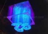 Letter shaped fiber optic chandelier 3