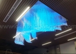 Logo shaped fiber optic chandelier 2-8