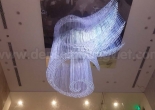 Logo shaped fiber optic chandelier 3