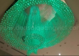 Logo shaped fiber optic chandelier 6