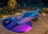 Pool wall and steps decoration 5
